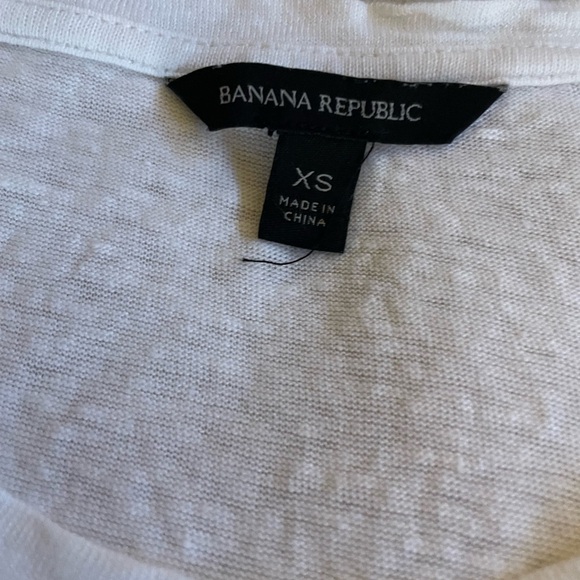 Banana Republic White Linen Knot Tie Tank XS - Picture 3 of 5